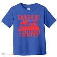 Ranchers For Trump Conservative Republican Support President Gift Toddler T-Shirt thumb 0