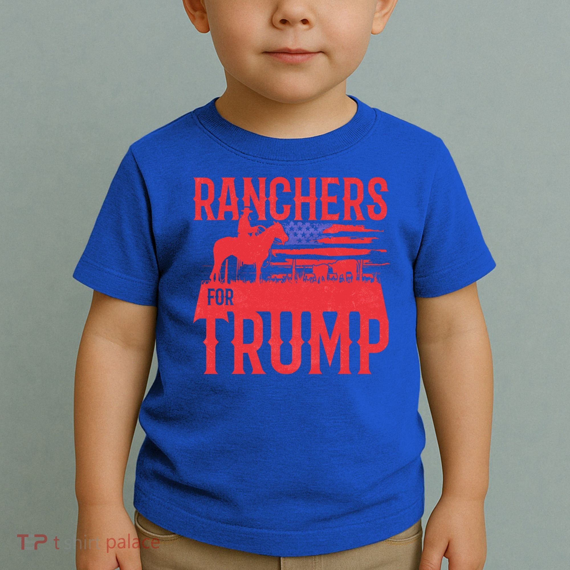 Ranchers For Trump Conservative Republican Support President Gift Toddler T-Shirt