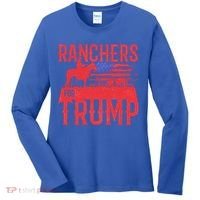 Ranchers For Trump Conservative Republican Support President Gift Women's Long Sleeve Shirt thumb 0