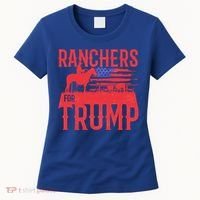 Ranchers For Trump Conservative Republican Support President Gift Women's T-Shirt thumb 0