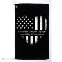 Red Friday Until They Come Home US Flag Heart Golf Towel thumb 0
