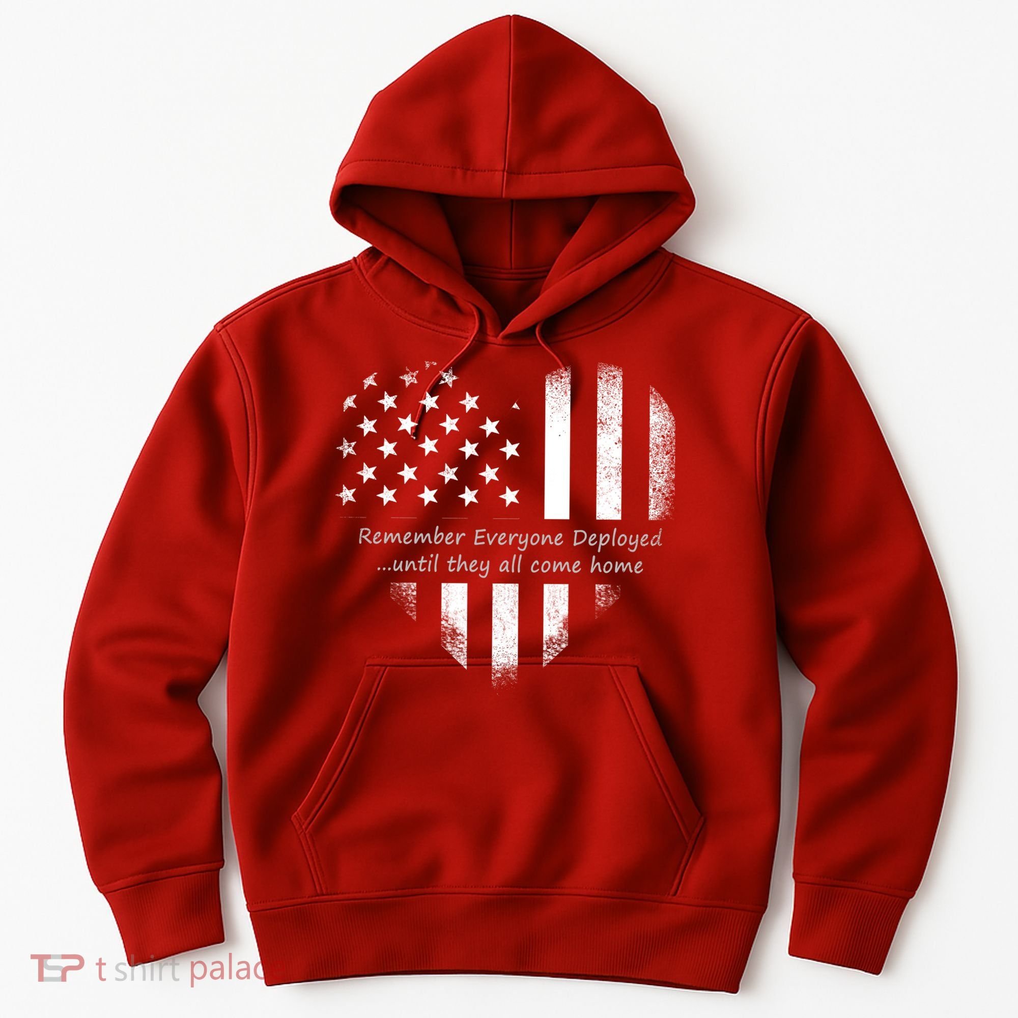 Red Friday Until They Come Home US Flag Heart Hoodie