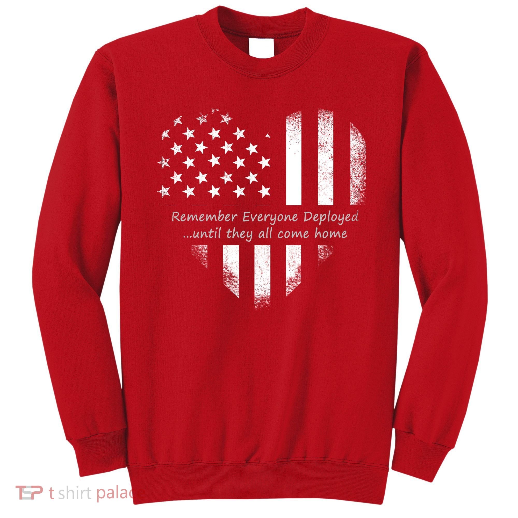 Red Friday Until They Come Home US Flag Heart Sweatshirt