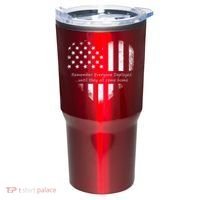Red Friday Until They Come Home US Flag Heart Tumbler thumb 0