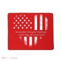Red Friday Until They Come Home US Flag Heart Mousepad thumb 0