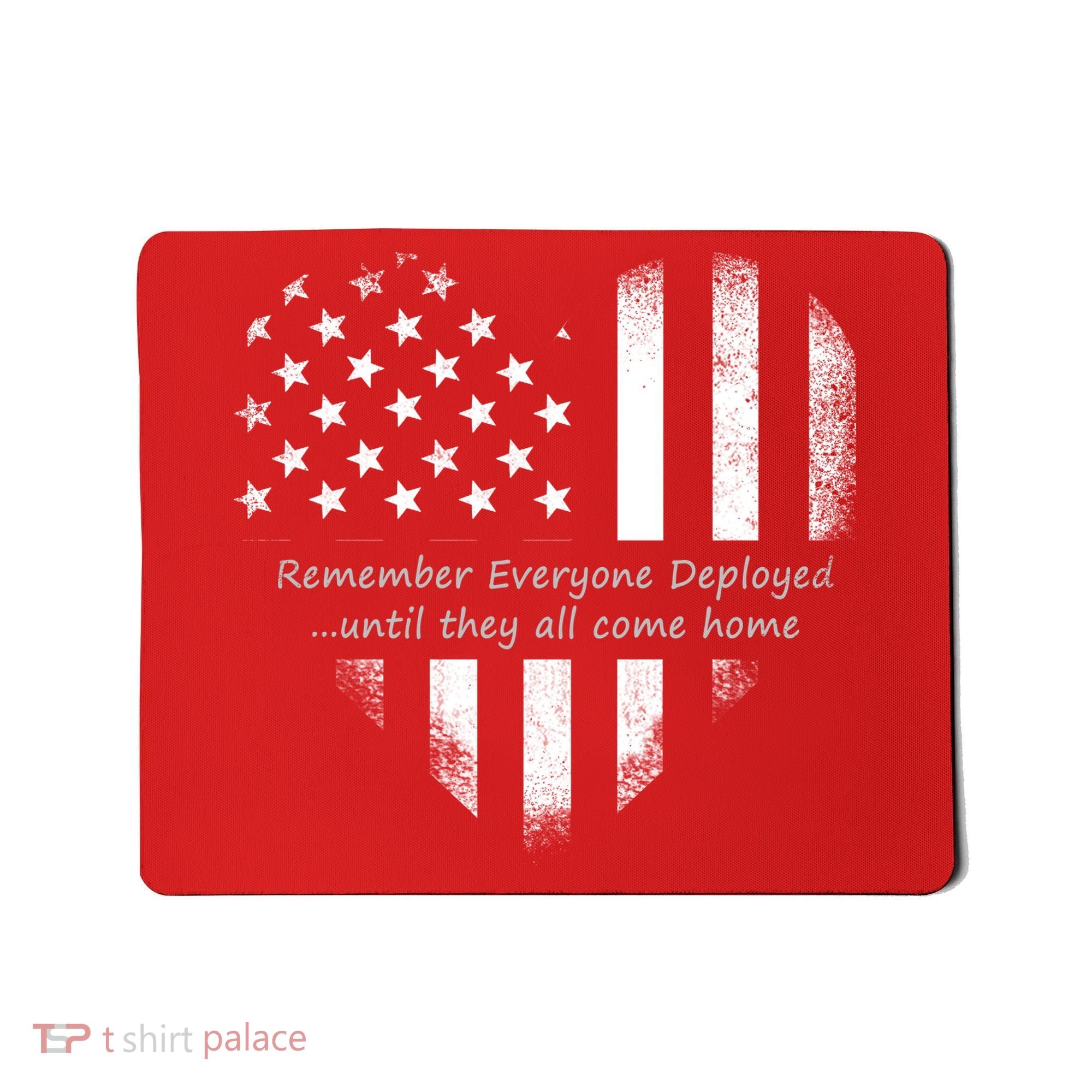 Red Friday Until They Come Home US Flag Heart Mousepad