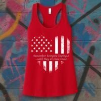 Red Friday Until They Come Home US Flag Heart Women's Tank Top thumb 3