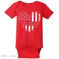 Red Friday Until They Come Home US Flag Heart Baby Bodysuit thumb 0
