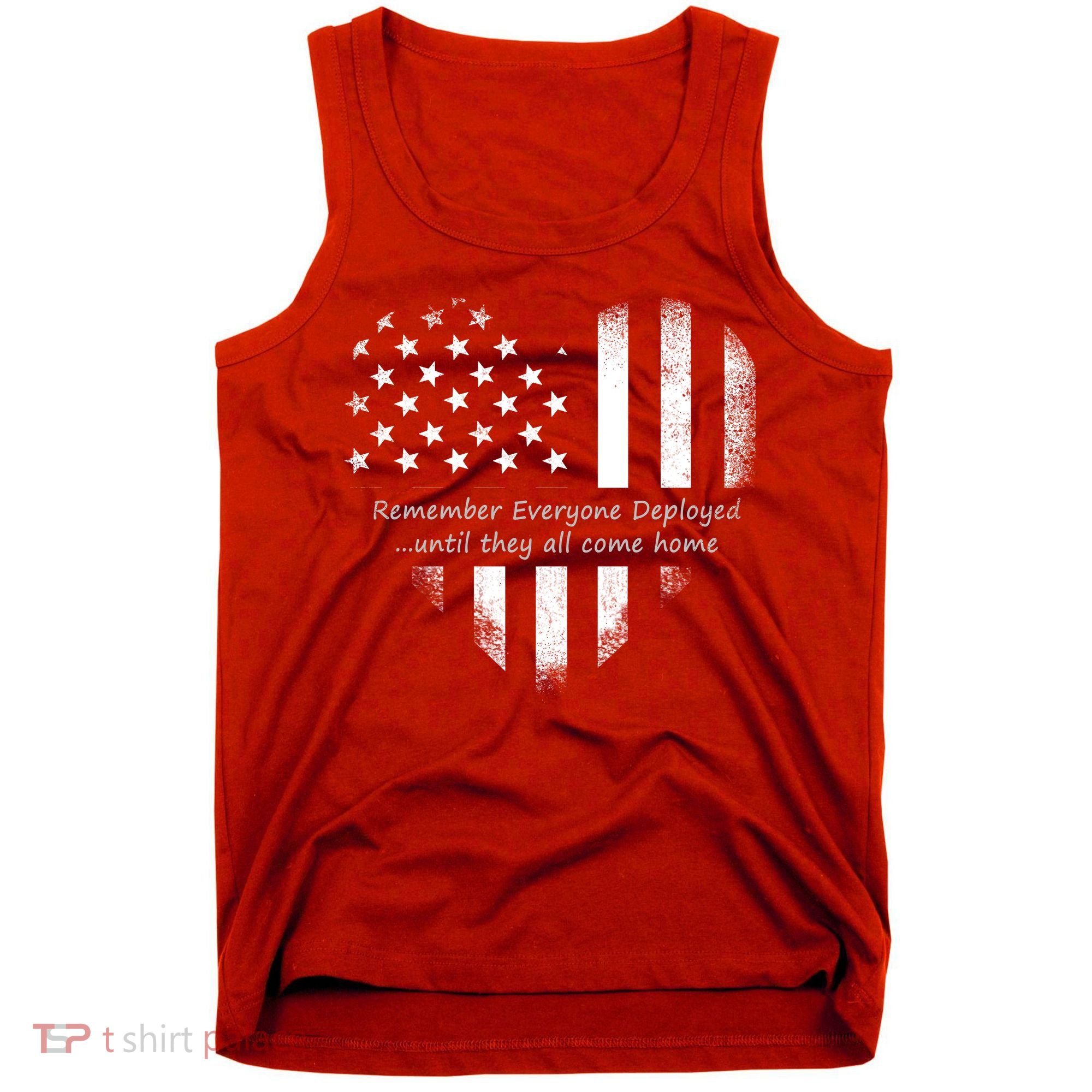 Red Friday Until They Come Home US Flag Heart Tank Top