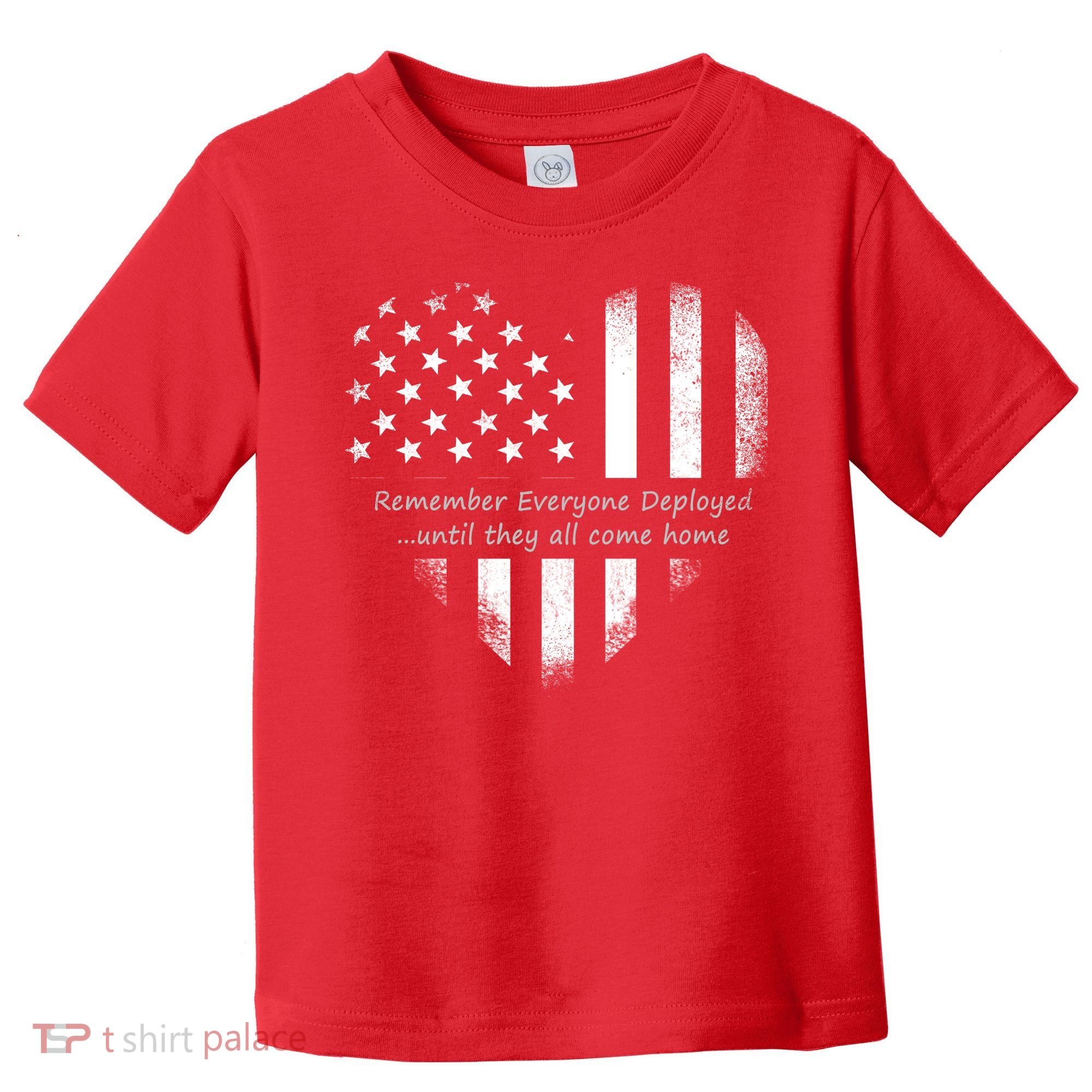 Red Friday Until They Come Home US Flag Heart Toddler T-Shirt