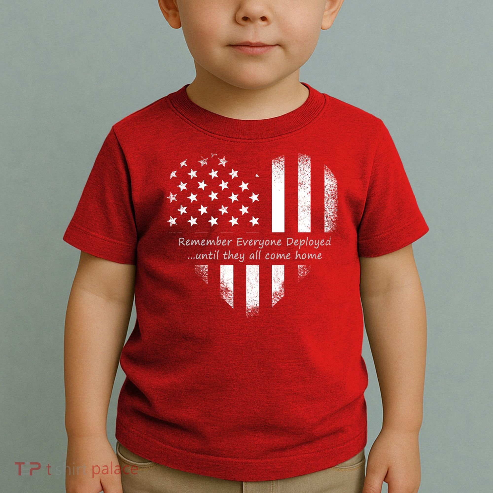 Red Friday Until They Come Home US Flag Heart Toddler T-Shirt