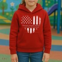 Red Friday Until They Come Home US Flag Heart Kids Hoodie thumb 3