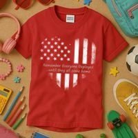 Red Friday Until They Come Home US Flag Heart Kids T-Shirt thumb 3