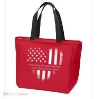 Red Friday Until They Come Home US Flag Heart Tote Bag thumb 3