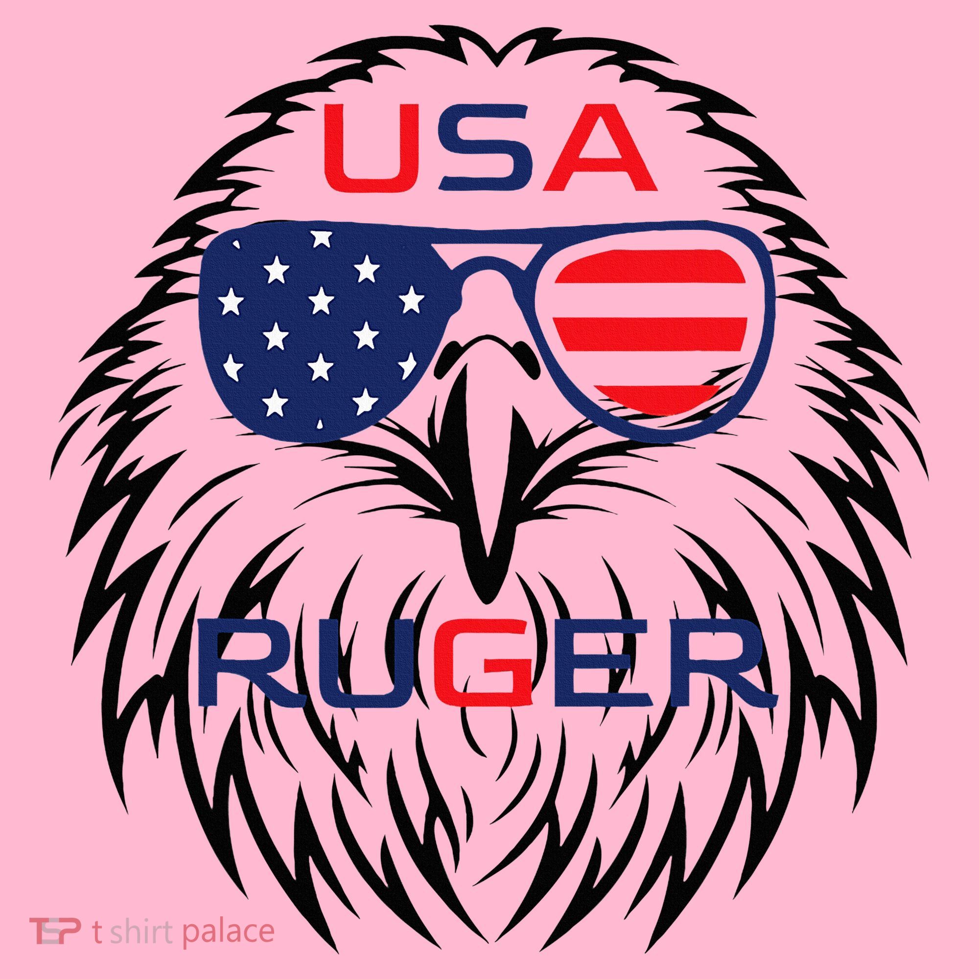 Ruger Family Us Usa American Flag Coaster