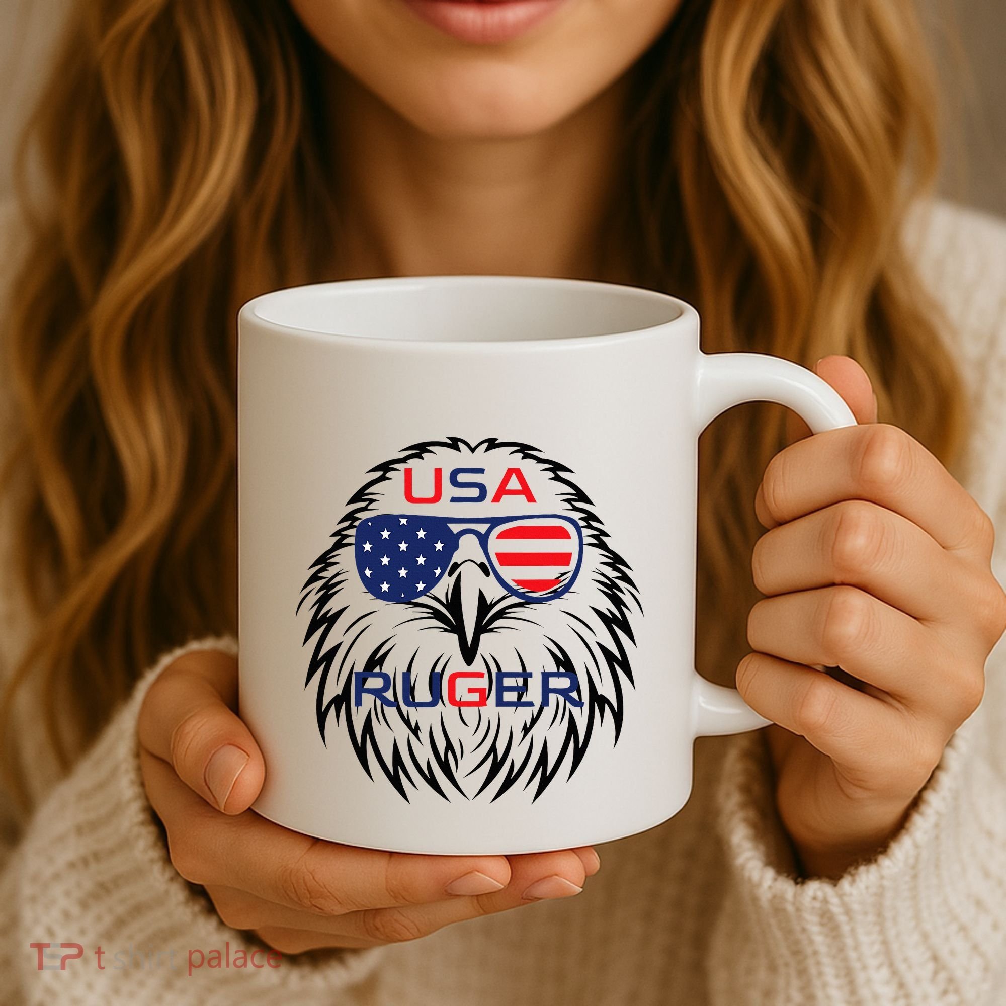 Ruger Family Us Usa American Flag Coffee Mug