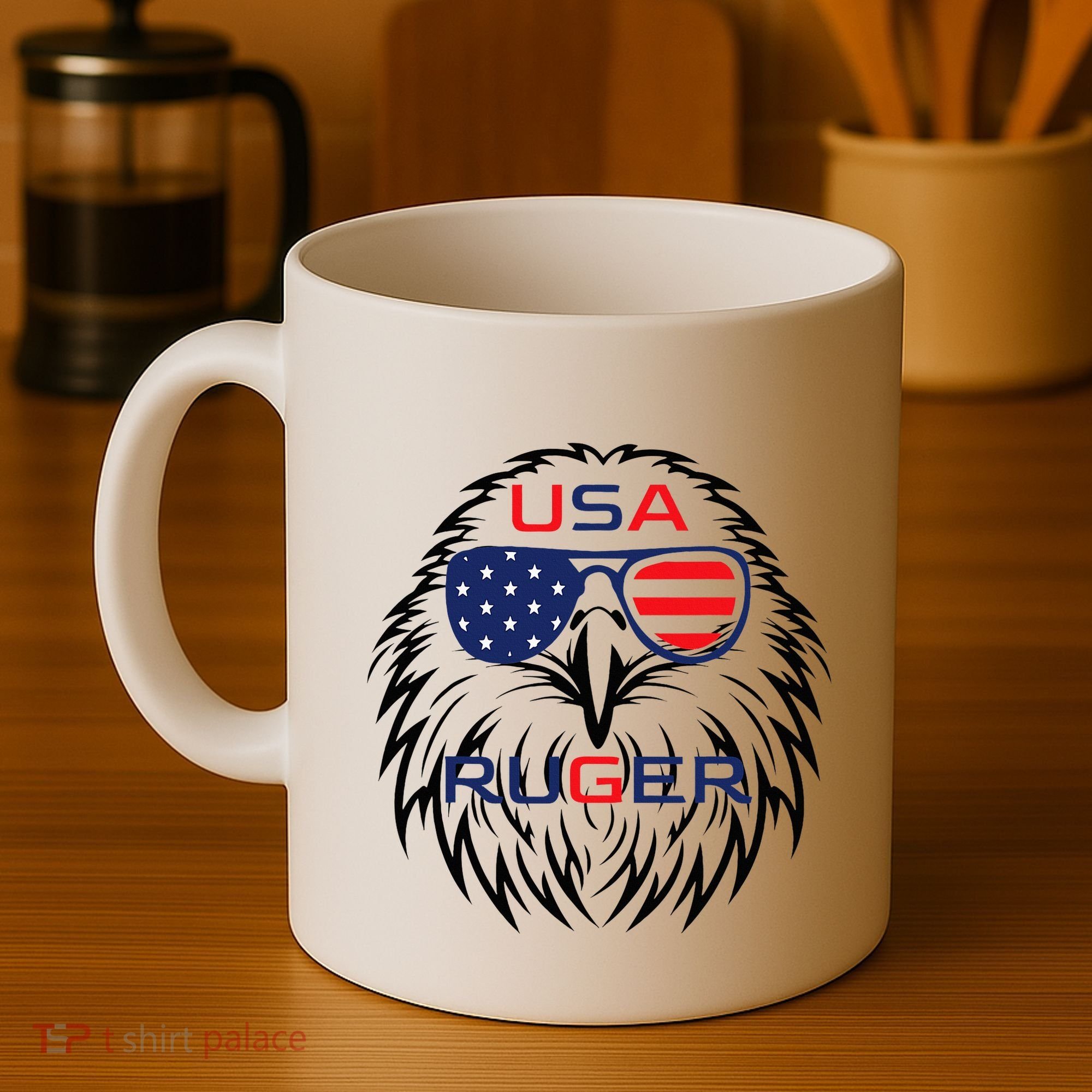 Ruger Family Us Usa American Flag Coffee Mug