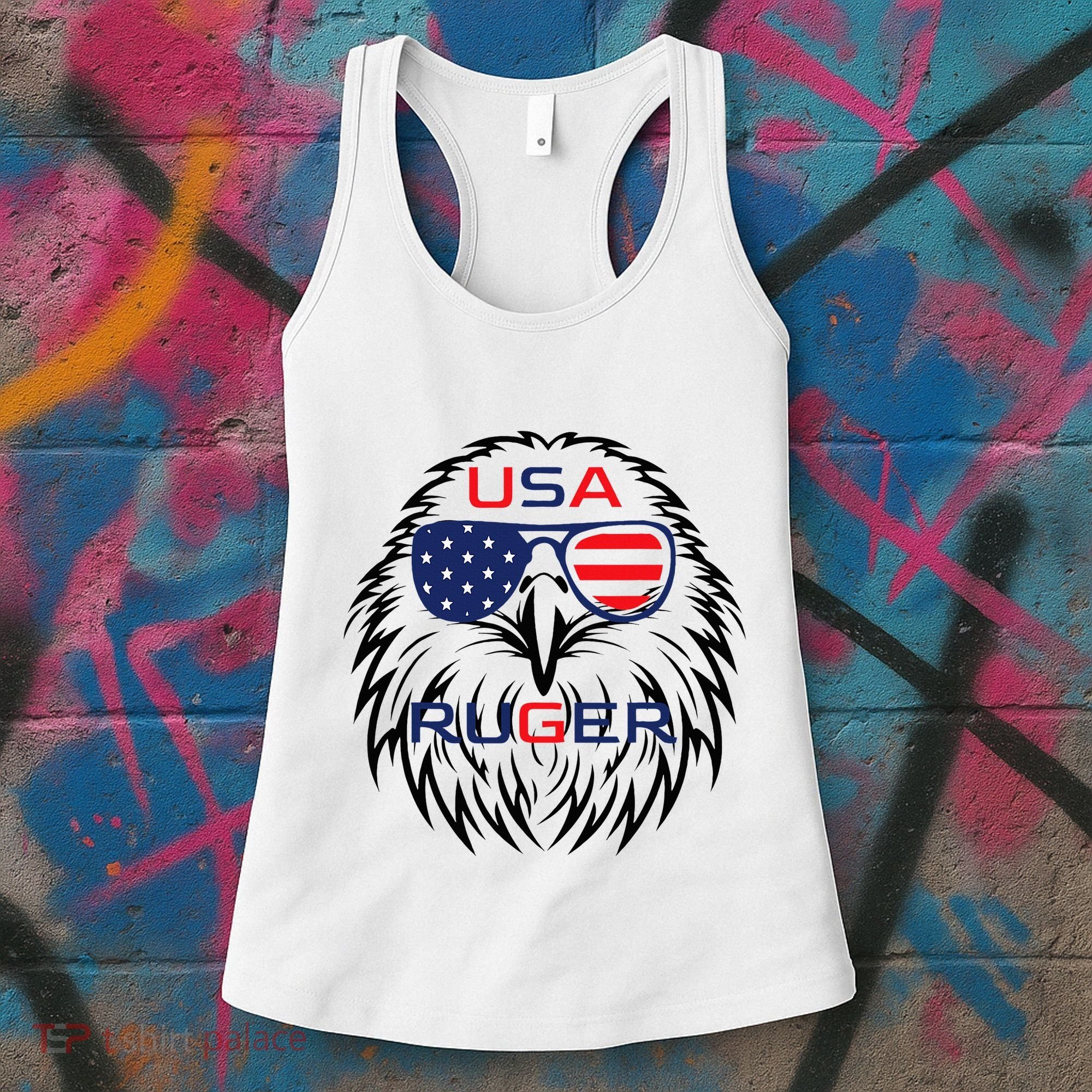 Ruger Family Us Usa American Flag Women's Tank Top
