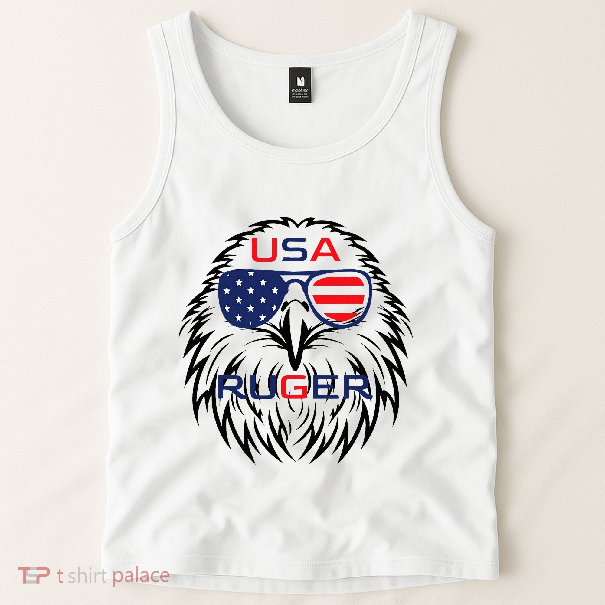 Ruger Family Us Usa American Flag Tank Top