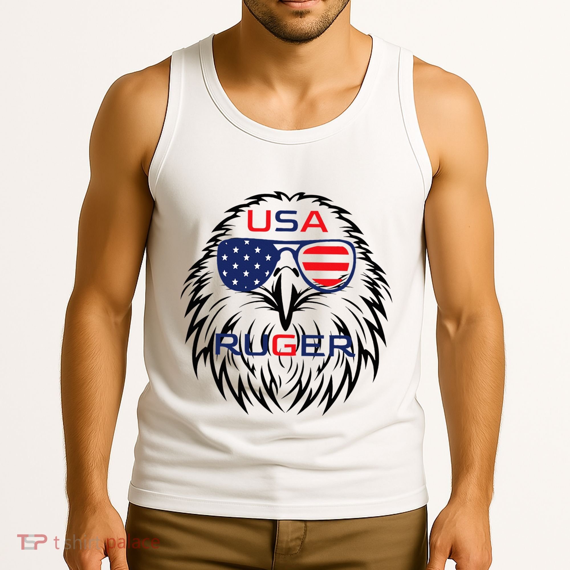 Ruger Family Us Usa American Flag Tank Top
