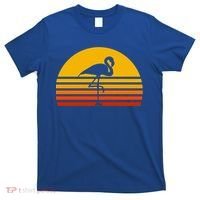 Retro Flamingo Vintage Sunset Flamingo Great Gift T-Shirt thumb 0