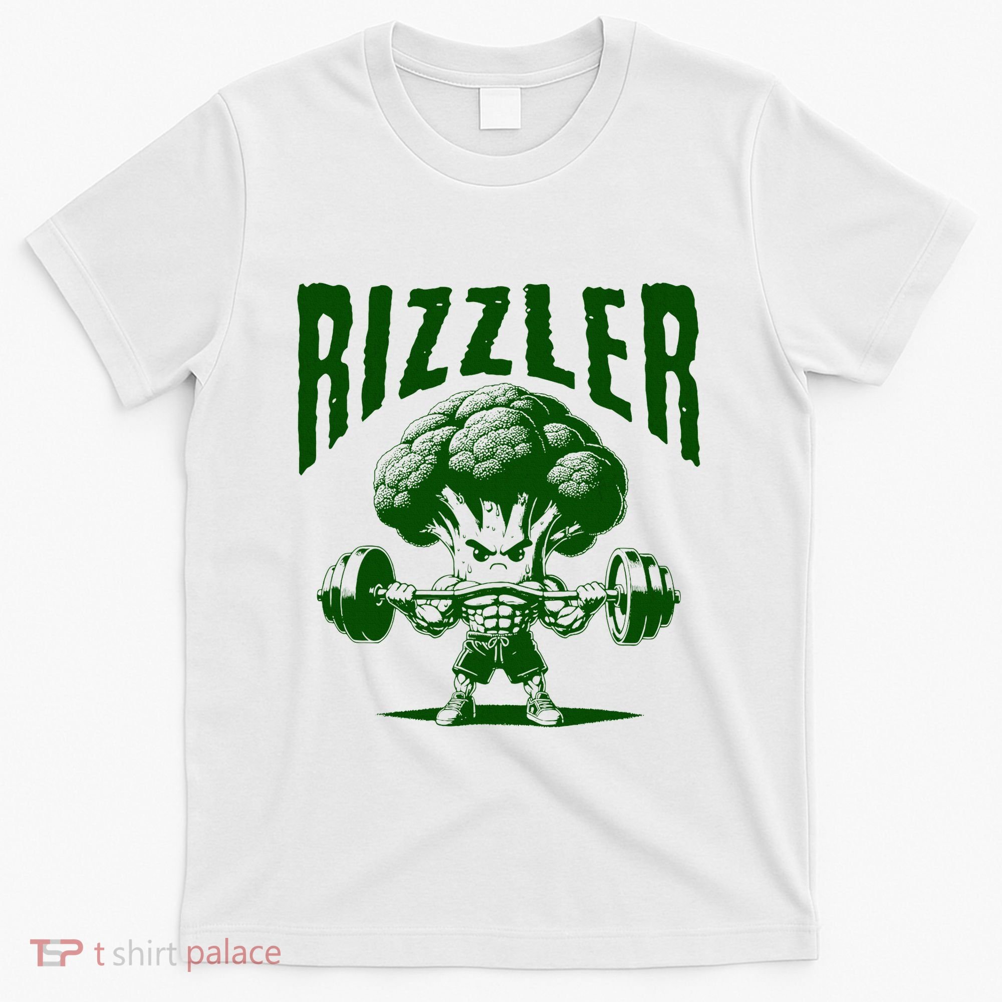 Rizzler Funny Vintage Buff Broccoli Viral Influencer Slang T-Shirt