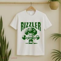 Rizzler Funny Vintage Buff Broccoli Viral Influencer Slang T-Shirt thumb 2