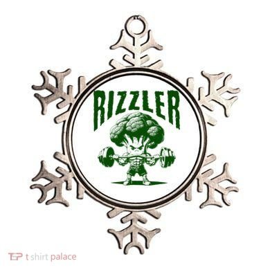 Rizzler Funny Vintage Buff Broccoli Viral Influencer Slang Ornament