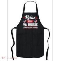 Relax Funny VA Nurse Veteran Nursing Gift Apron thumb 0