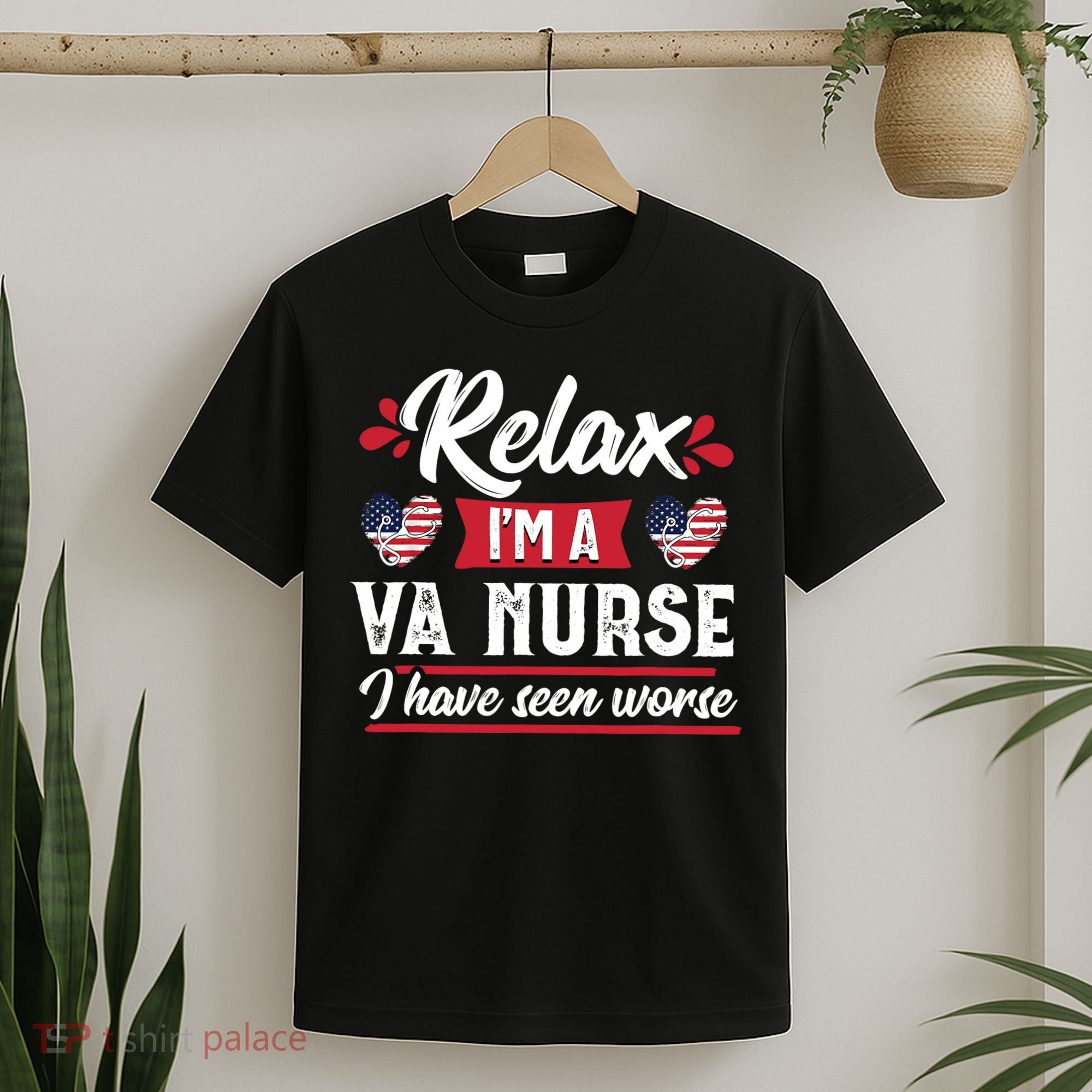 Relax Funny VA Nurse Veteran Nursing Gift T-Shirt