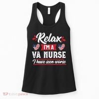 Relax Funny VA Nurse Veteran Nursing Gift Women's Tank Top thumb 0