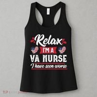 Relax Funny VA Nurse Veteran Nursing Gift Women's Tank Top thumb 3