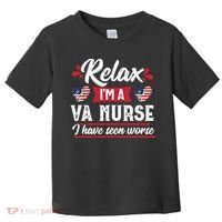 Relax Funny VA Nurse Veteran Nursing Gift Toddler T-Shirt thumb 0