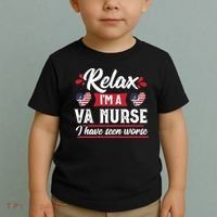 Relax Funny VA Nurse Veteran Nursing Gift Toddler T-Shirt thumb 2