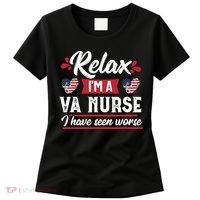 Relax Funny VA Nurse Veteran Nursing Gift Women's T-Shirt thumb 0