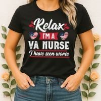 Relax Funny VA Nurse Veteran Nursing Gift Women's T-Shirt thumb 2