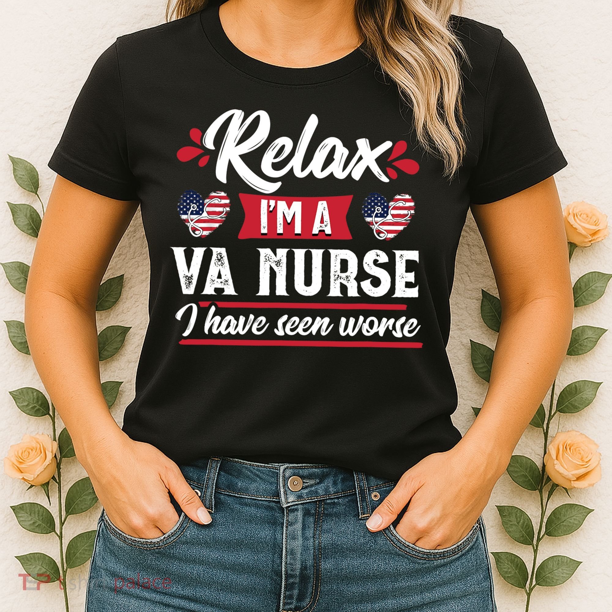 Relax Funny VA Nurse Veteran Nursing Gift Women's T-Shirt