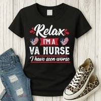 Relax Funny VA Nurse Veteran Nursing Gift Women's T-Shirt thumb 3