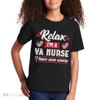 Relax Funny VA Nurse Veteran Nursing Gift Kids T-Shirt thumb 2
