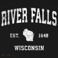 River Falls Wisconsin Wi Vintage Sports T-Shirt thumb 7