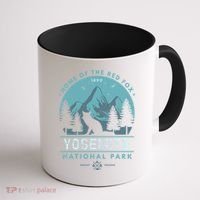 Red Fox Wilderness Gift Yosemite National Park California Coffee Mug thumb 1