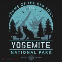 Red Fox Wilderness Gift Yosemite National Park California Women's Hoodie thumb 2