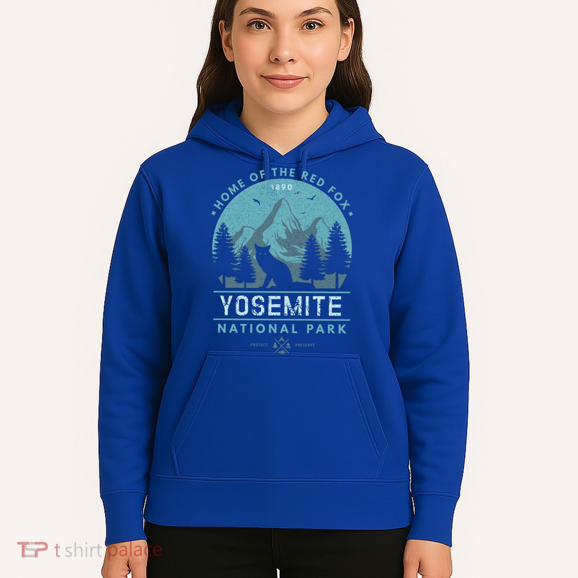 Red Fox Wilderness Gift Yosemite National Park California Hoodie