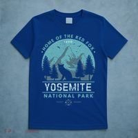 Red Fox Wilderness Gift Yosemite National Park California T-Shirt thumb 5
