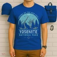 Red Fox Wilderness Gift Yosemite National Park California T-Shirt thumb 6