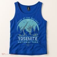 Red Fox Wilderness Gift Yosemite National Park California Tank Top thumb 2