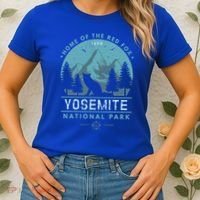 Red Fox Wilderness Gift Yosemite National Park California Women's T-Shirt thumb 2