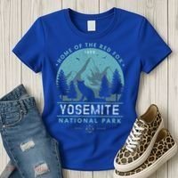 Red Fox Wilderness Gift Yosemite National Park California Women's T-Shirt thumb 3