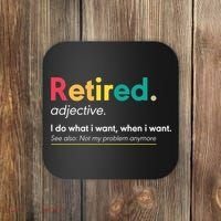 Retirement For Women Funny Retirement For Men Coaster thumb 0