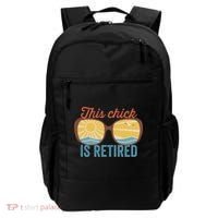 Retirement For Women This Chick Is Retired Funny Retirement Gift Backpack thumb 0